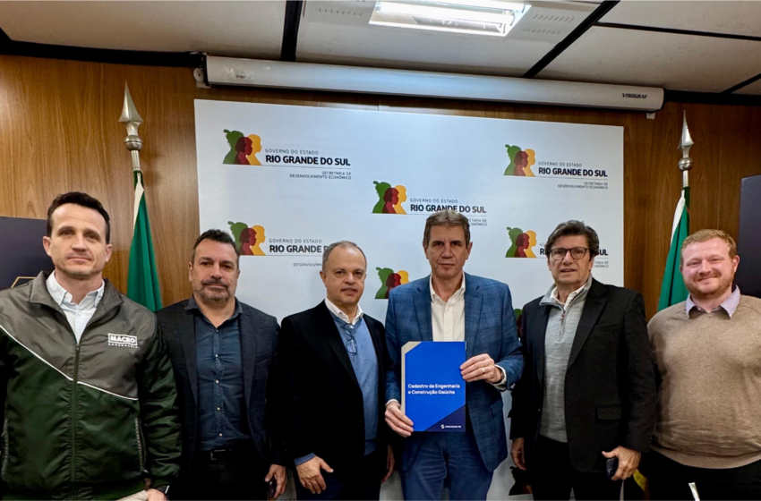 Sinduscon-RS inicia visitas institucionais para apresentação do Cadastro da Engenharia e Construção Gaúcha