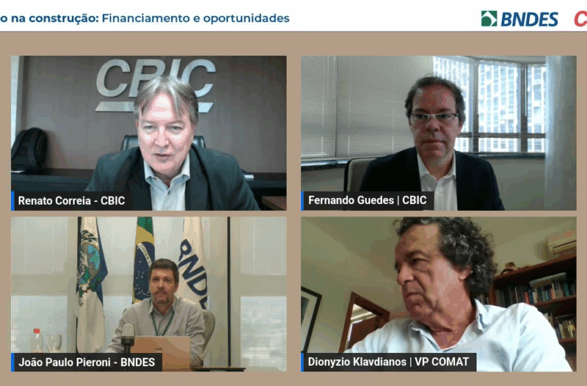  CBIC e BNDES sinalizam criação de grupo de trabalho para facilitar linhas de crédito