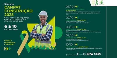 Sinduscon-RS adere a Semana CANPAT Construção 2025