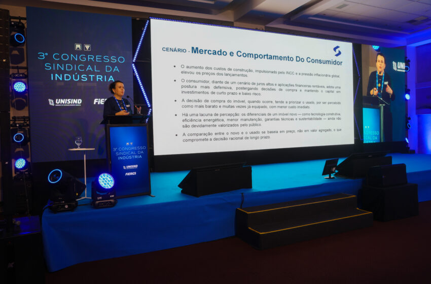 Sinduscon-RS participa do 3º Congresso Sindical da Indústria promovido pela FIERGS