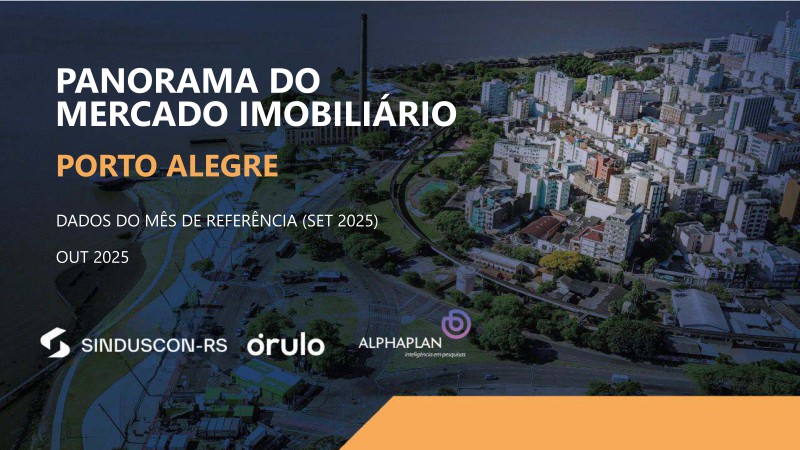 Mercado imobiliário de Porto Alegre registra alta nas vendas em setembro