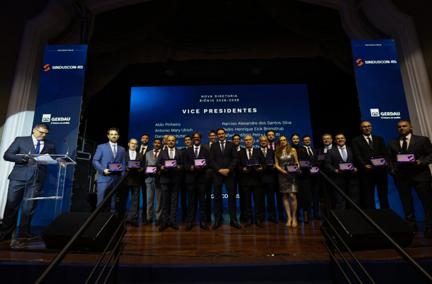 Sinduscon-RS dá posse à nova gestão e reforça protagonismo da construção civil no Estado