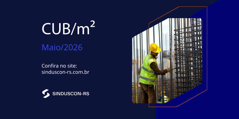 Sinduscon-RS divulga novos valores do CUB/RS